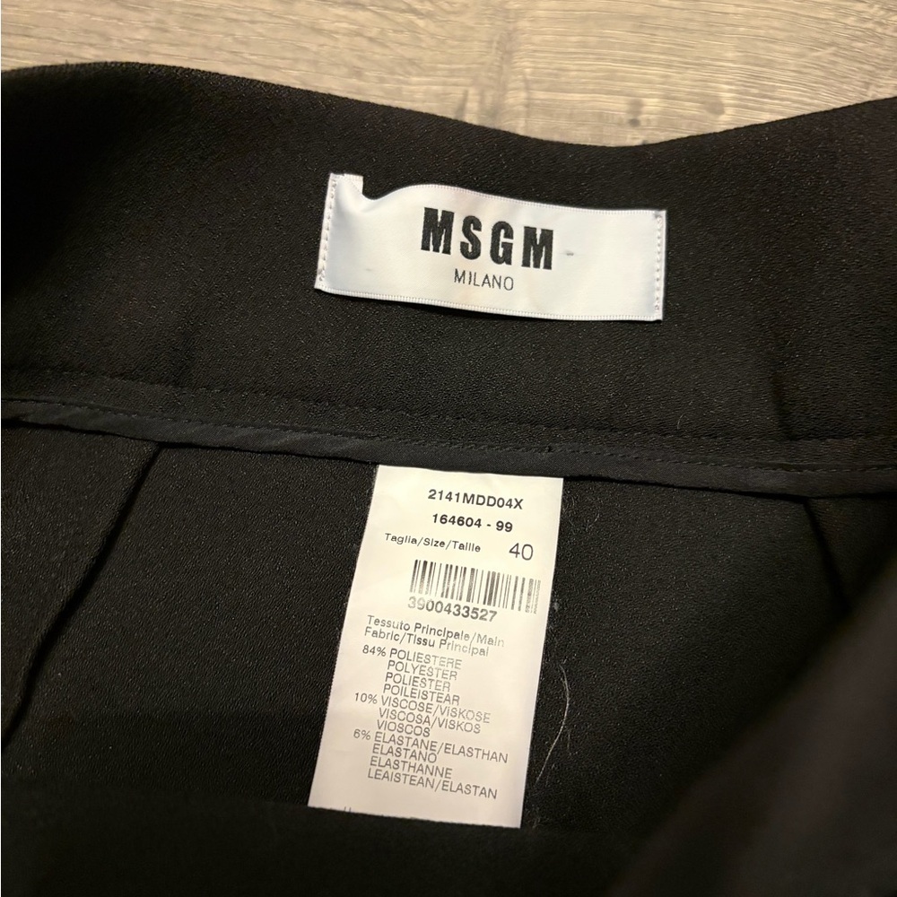 MSGM Ruffled Front Black Women’s Skirt image 2